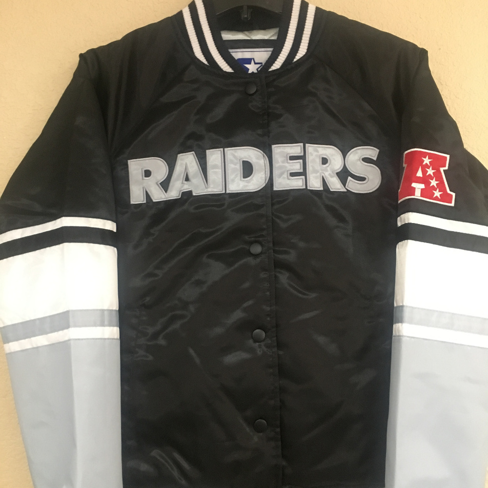 Oakland Raiders Women Starter Satin Jacket